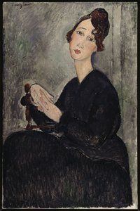 デディの肖像、1918 作： Amedeo Modigliani