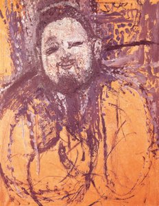 アメデオ・モディリアーニ（1884-1920）作「ディエゴ・リベラの肖像」油彩・テンペラ・キャンバス 作： Amedeo Modigliani