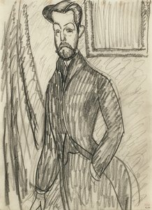 ポール・アレクサンドル博士の肖像（1881-1968年） by モディリアーニ、アメデオ（1884-1920年 作： Amedeo Modigliani