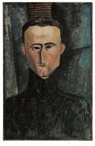 画家ルーヴェイレの肖像 作： Amedeo Modigliani