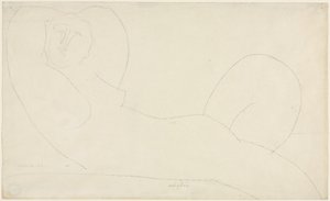 リクライニング女性ヌード 作： Amedeo Modigliani