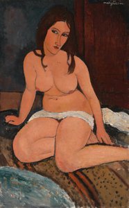 座位ヌード 作： アメデオ・モディリアーニ