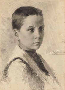 自画像、1899 年。 作： Amedeo Modigliani
