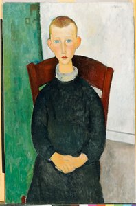 世話人の息子、1918 作： Amedeo Modigliani