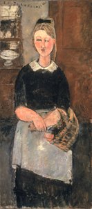 綺麗な主婦（La Jolie Menagere）1915年（油彩・キャンバス 作： Amedeo Modigliani