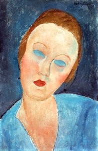 画家の妻、1918年 作： Amedeo Modigliani