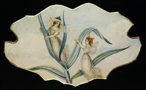 フェアリー・ゴシップ」1860年頃（紙に水彩・鉛筆） 作： Amelia Jane Murray