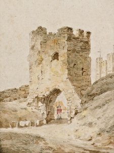 ドーバー城で勤務中の2人の兵士、1805年頃（水彩） 作： Amelia Long