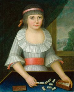 ドミノの女の子 作： American 18th Century