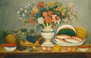 果物と花 作： American 19th Century