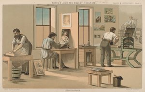 リトグラファー 作： American 19th Century