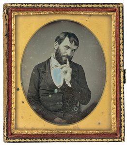 男の肖像 作： American 19th Century