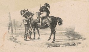 若者と馬 作： American 19th Century