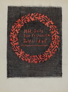 刺繍 作： American 20th Century