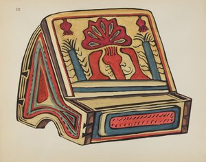 プレート 18: 読書台、リャノ: ポートフォリオ「ニューメキシコのスペイン植民地時代のデザイン」より 作： American 20th Century