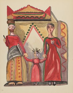 プレート 28: The Holy Family: Portfolio "Spanish Colonial Designs of New Mexico" より