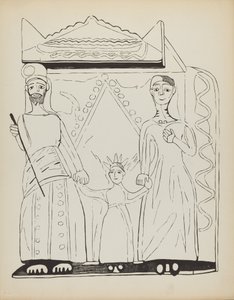 プレート 28: The Holy Family: Portfolio "Spanish Colonial Designs of New Mexico" より 作： American 20th Century