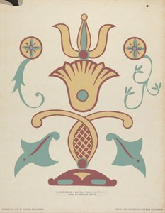 San Juan Capistrano Mission Border Design ポートフォリオ「Decorative Art of Spanish California」より 作： American 20th Century