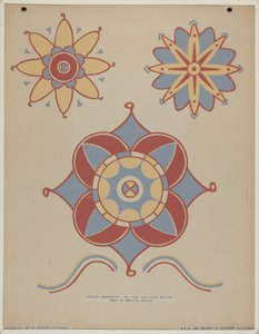 San Juan Capistrano Mission Ceiling Decoration ポートフォリオ「Decorative Art of Spanish California」より 作： American 20th Century