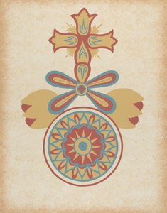 ポートフォリオ「Decorative Art of Spanish California」からのサンタバーバラ ミッション ドアウェイ デザイン