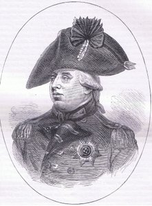 ジョージ3世、1900年頃にCassell, Petter & Galpin社から出版された『Cassells History of the United States』の挿絵（リトグラフ）。 作： American English school
