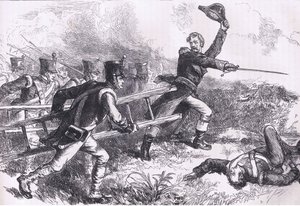 ニューオーリンズ攻撃を指揮するパケナム（1900年頃、Cassell, Petter & Galpin社発行のCassells History of the United Statesからの挿絵）（石版画 作： American English school