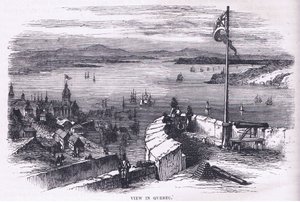 1900年頃にCassell, Petter & Galpin社から出版された『Cassells History of the United States』に掲載されたケベック州の景色（リトグラフ版