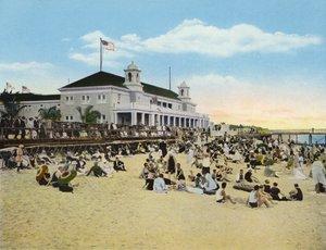 フロリダ州パームビーチの海水浴場とカジノ(写真) 作： American Photographer (after)