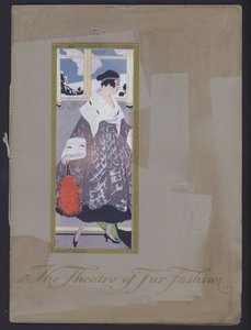 1914年頃の「The Theater of Fur Fashion」の表紙。(モノクロ写真) 作： American Photographer (after)