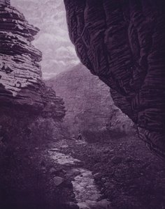 コロラド州のグランドキャニオン、セトの神殿付近（モノクロ写真 作： American Photographer (after)