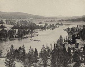 イエローストーン国立公園、ヘイデン・バレー（モノクロ写真 作： American Photographer (after)