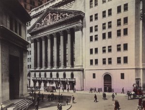 ニューヨークJ P Morgan and Co; New York Stock Exchange (photo) 作： American Photographer (after)