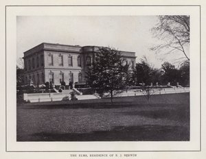ロードアイランド州のニューポート。The Elms, Residence of E J Berwin (モノクロ写真) 作： American Photographer (after)