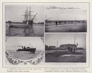 ロードアイランド州ニューポート米国フリゲート艦コンステレーション 作： American Photographer (after)