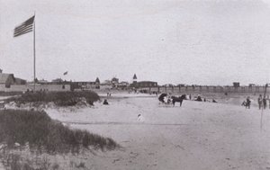 メイン州オールドオーチャードビーチビーチ風景（モノクロ写真 作： American Photographer (after)
