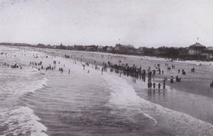 メイン州オールドオーチャードビーチオールドオーチャードビーチ（モノクロ写真 作： American Photographer (after)