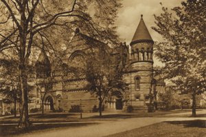 プリンストン大学アレキサンダーホール（モノクロ写真 作： American Photographer (after)
