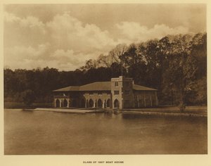 プリンストン大学1887年クラスのボートハウス(白黒写真) 作： American Photographer (after)