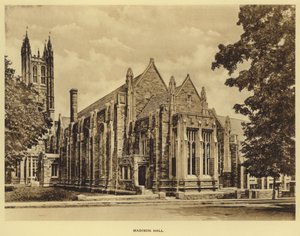 プリンストン大学マディソン・ホール（モノクロ写真 作： American Photographer (after)
