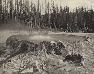 イエローストーン国立公園「パンチボウル」（モノクロ写真 作： American Photographer (after)