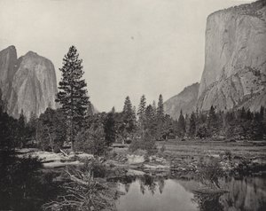 カリフォルニア州ヨセミテ渓谷（モノクロ写真 作： American Photographer (after)