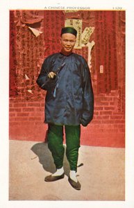 中国人教授（カラー写真） 作： アメリカの写真家