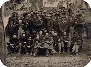 ウィンタークォーターのブルーコートの全社、1861〜1865年 作： American Photographer