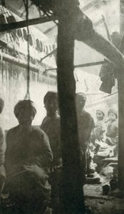 ペルシャ織機（モノクロ写真） 作： アメリカの写真家