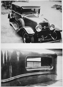 アル・カポネ（1899-1947）の装甲キャデラック（モノクロ写真 作： American Photographer