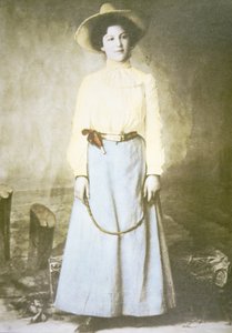 カンザスのアンナ・ウェッブ 1880年頃（モノクロ写真 作： American Photographer