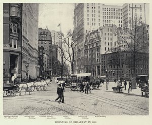 1899年、ブロードウェイの始まり（モノクロ写真 作： American Photographer