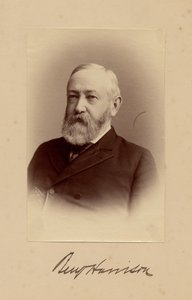 ベンジャミンハリソン（1833-1901）、アメリカ合衆国大統領、ジョージプリンス、ワシントンDC（アルブメン写真） 作： American Photographer