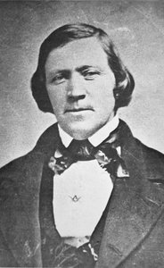 ブリガム・ヤング（1801～77）モルモン教会第2代会長、43歳 作： American Photographer