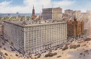 シカゴマーシャル・フィールド・アンド・カンパニー（ステート・アンド・ランドルフ・ストリート、世界最大の店舗）（カラー写真